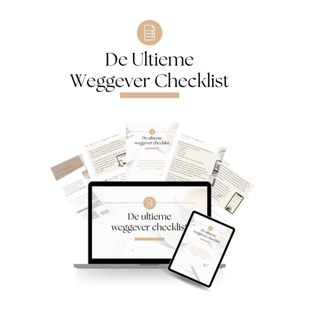 Gratis Weggever checklist