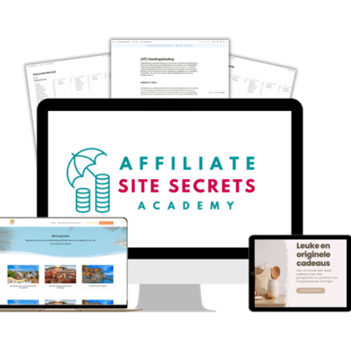 De Affiliate Website Secrets Academy van Rowena Rousseau leert je stapsgewijs om een winstgevend affiliate website te bouwen. Earlybird korting